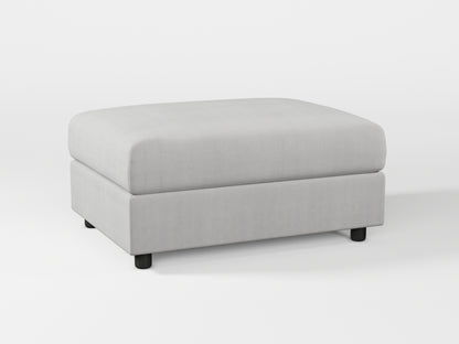 Ikea VIMLE Footstool cover made by Covereo in upholstery named TUNSO Grey One