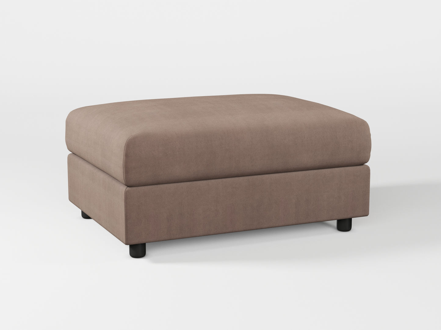 Ikea VIMLE Footstool cover made by Covereo in upholstery named TUNSO Nude Five