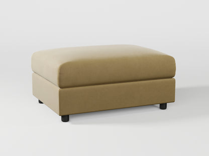 Ikea VIMLE Footstool cover made by Covereo in upholstery named VELVET Golden Hour