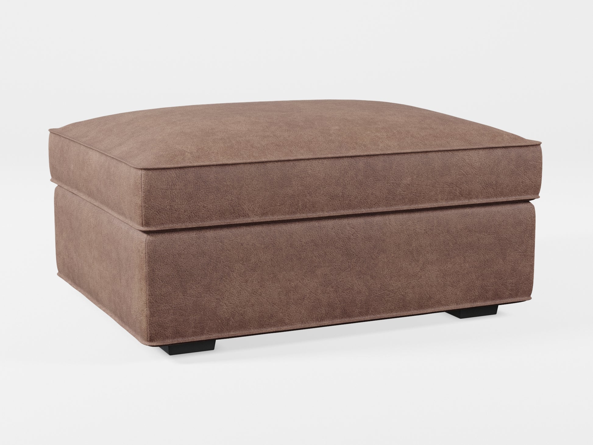 Ikea KIVIK Footstool cover made by Covereo in upholstery named ECONUBUCK Dark