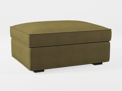 Ikea KIVIK Footstool cover made by Covereo in upholstery named OMON Boho Green