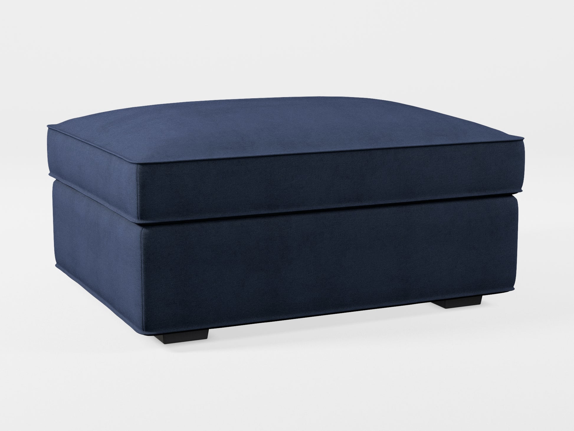 Ikea KIVIK Footstool cover made by Covereo in upholstery named OMON Elegant Marine