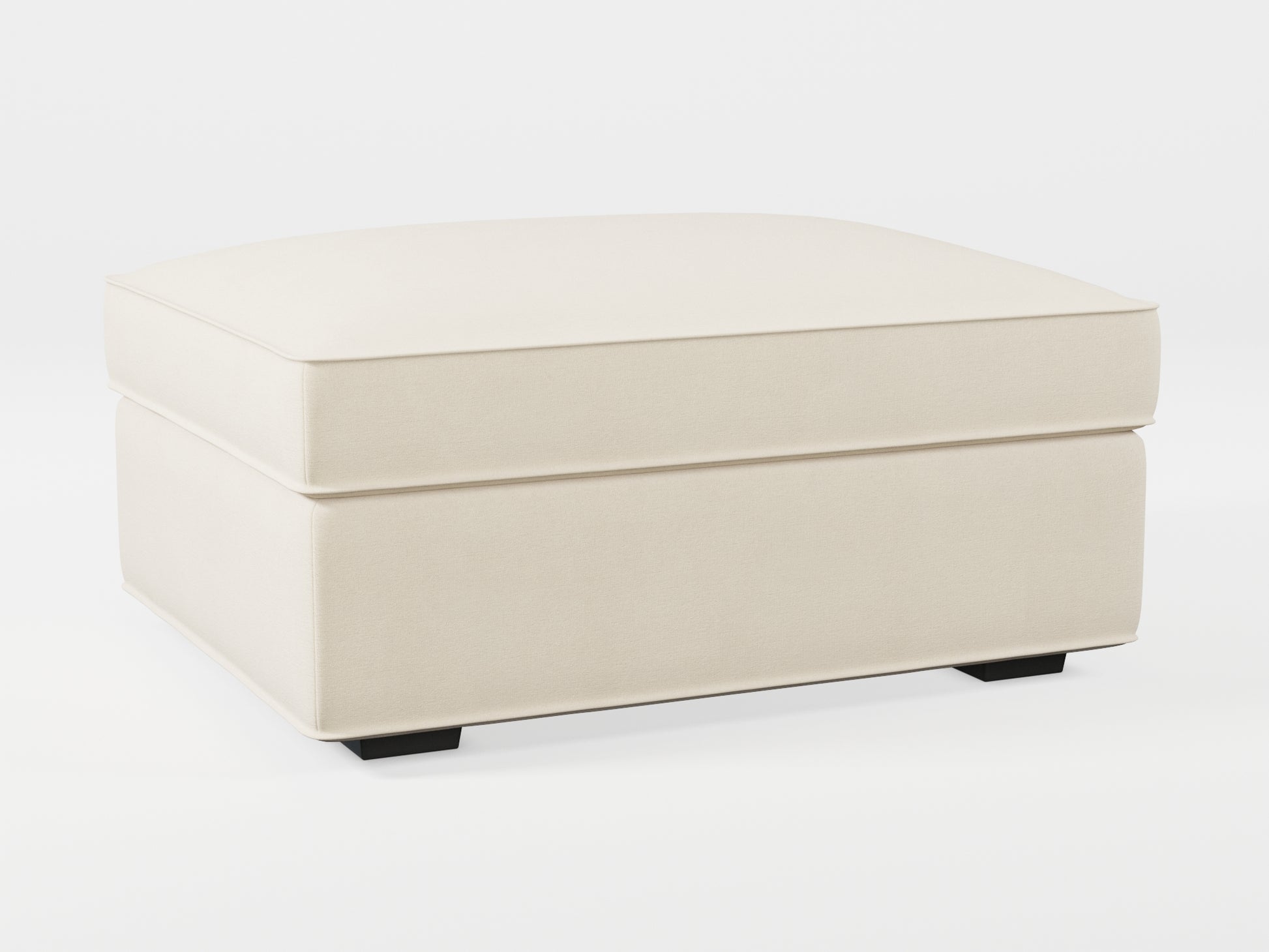 Ikea KIVIK Footstool cover made by Covereo in upholstery named OMON Natural Beige