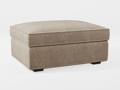 Ikea KIVIK Footstool cover made by Covereo in upholstery named MONTANA Gravel Beige