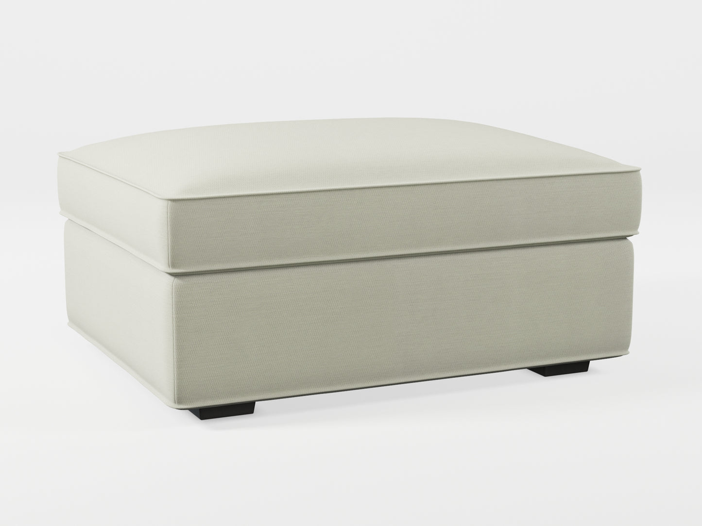 Ikea KIVIK Footstool cover made by Covereo in upholstery named PECADLY Dusty Beige