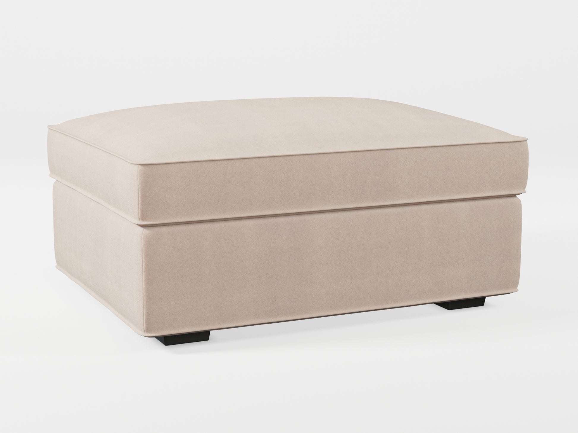 Ikea KIVIK Footstool cover made by Covereo in upholstery named TUNSO Nude Four