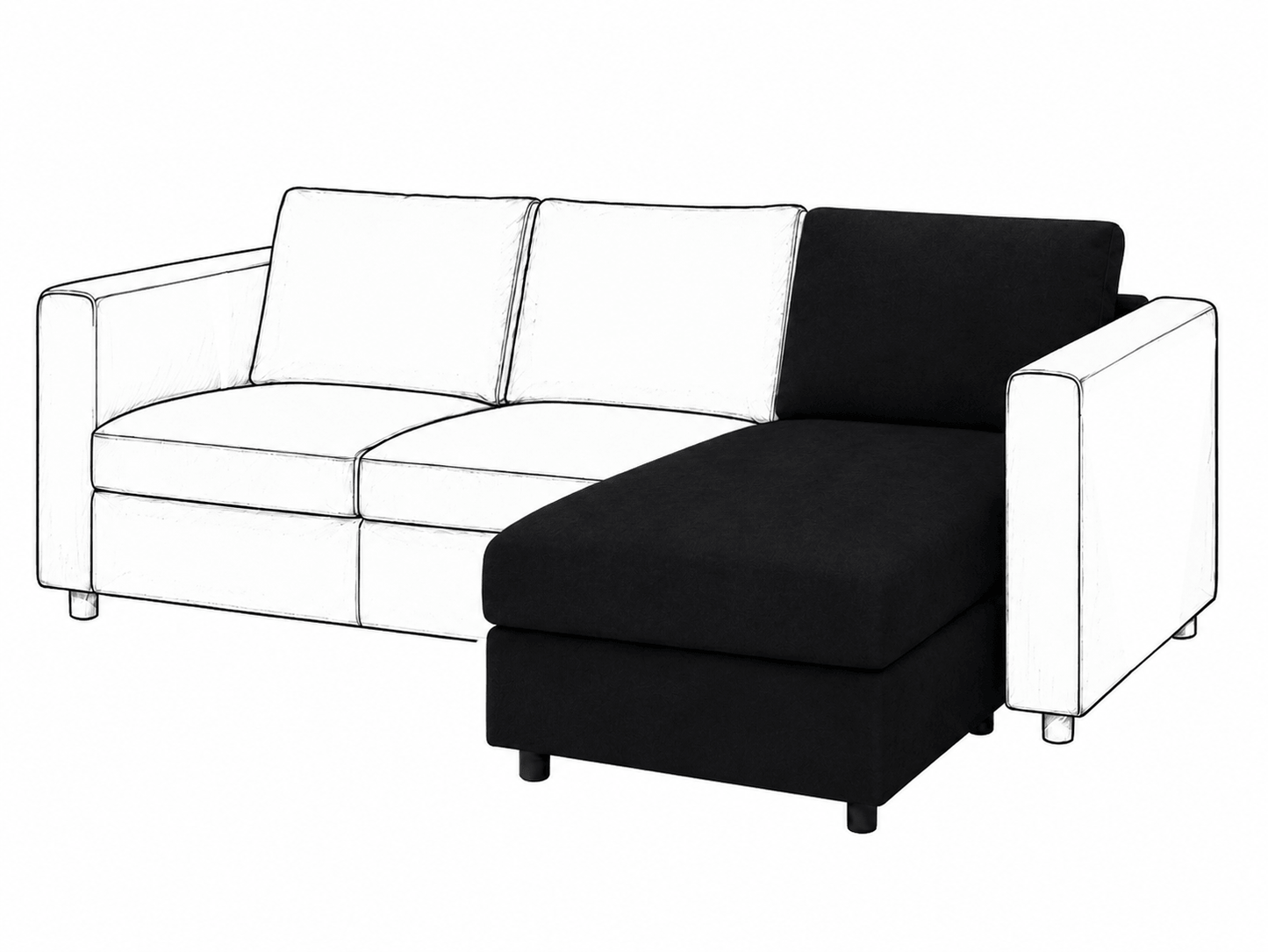Ikea VIMLE Chaise Longue cover
