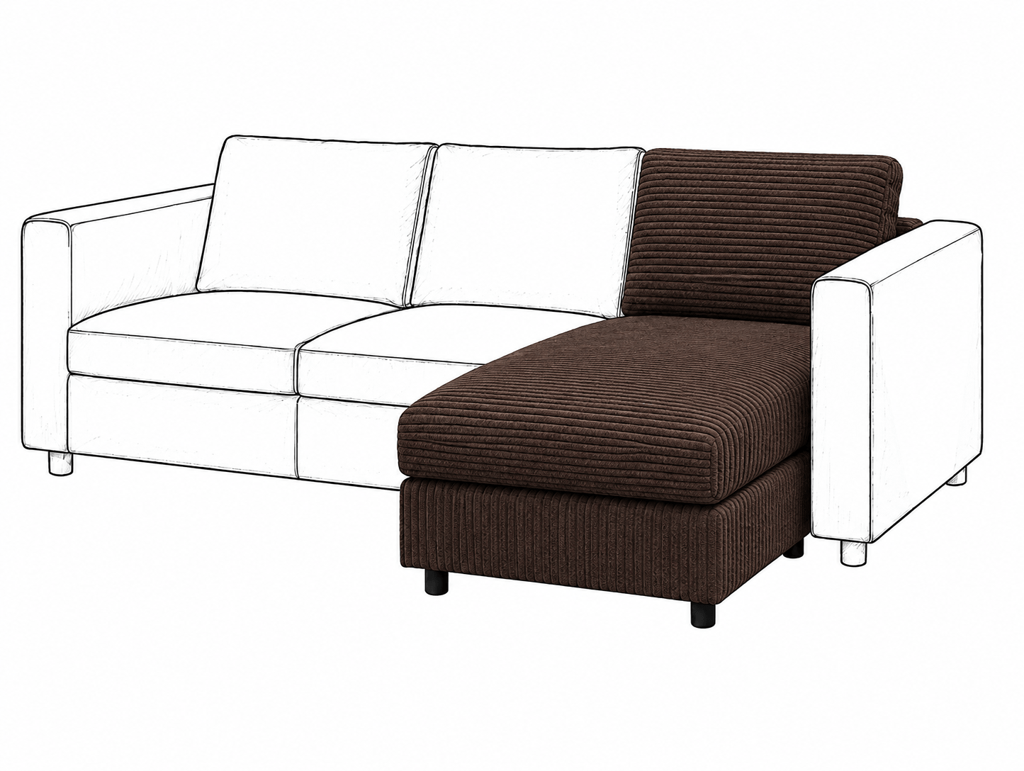 Ikea VIMLE Chaise Longue cover