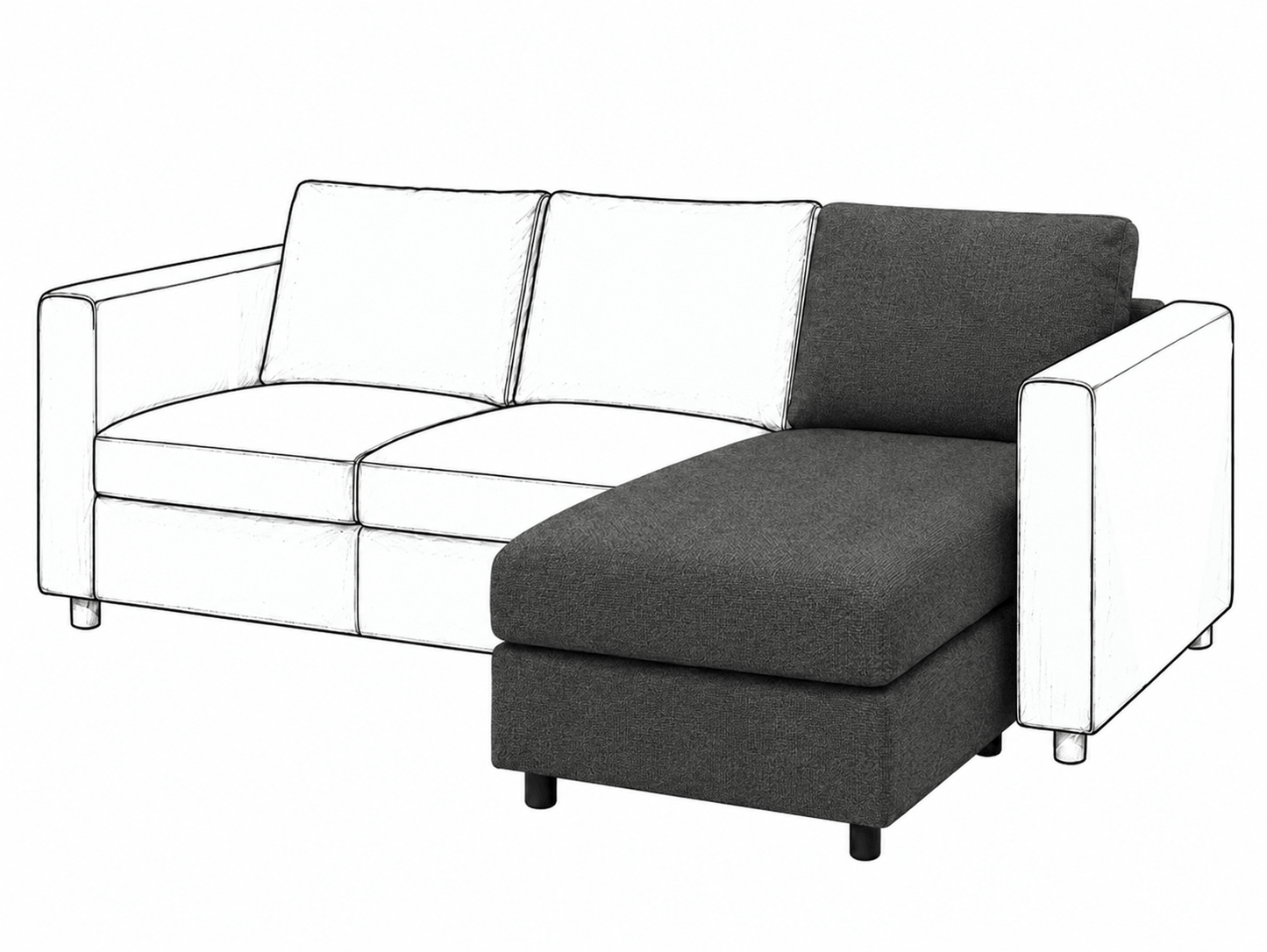 Ikea VIMLE Chaise Longue cover