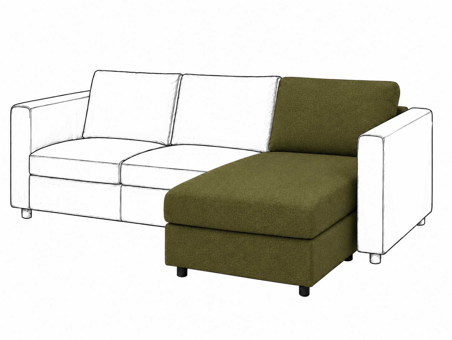 Ikea VIMLE Chaise Longue cover