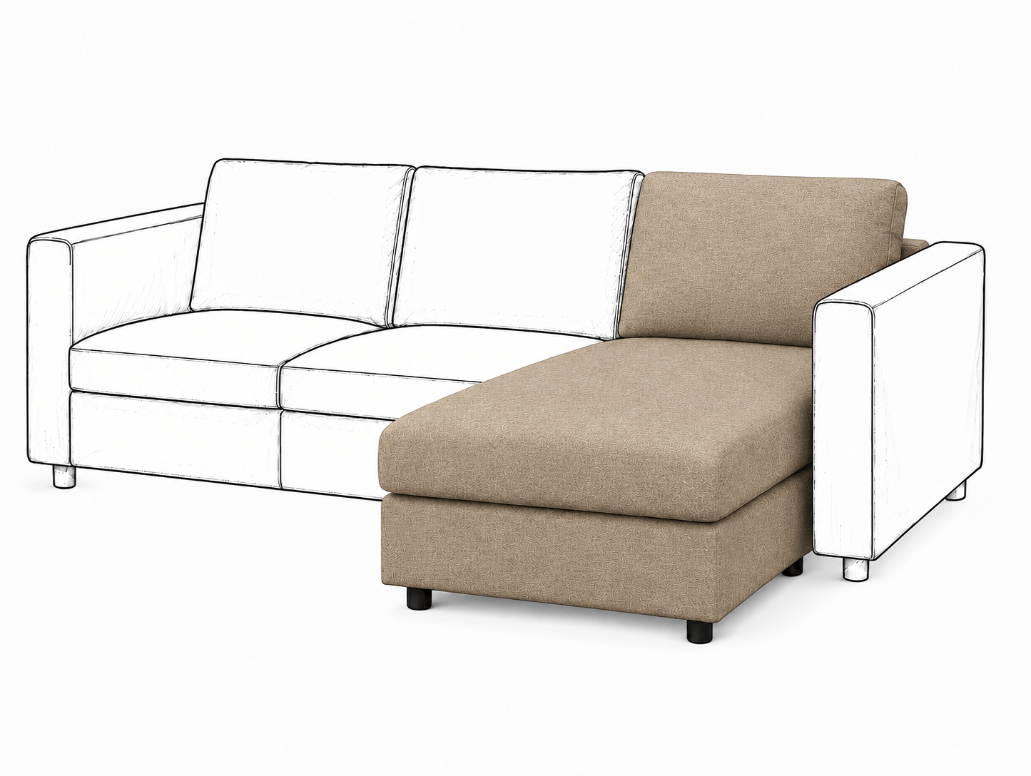 Ikea VIMLE Chaise Longue cover