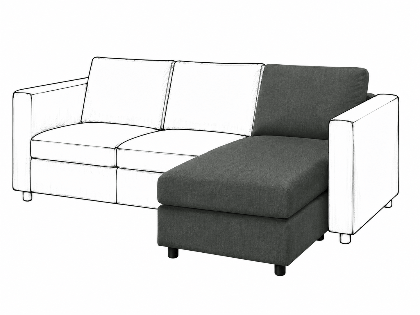 Ikea VIMLE Chaise Longue cover