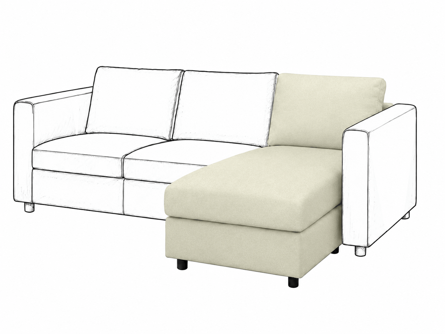 Ikea VIMLE Chaise Longue cover