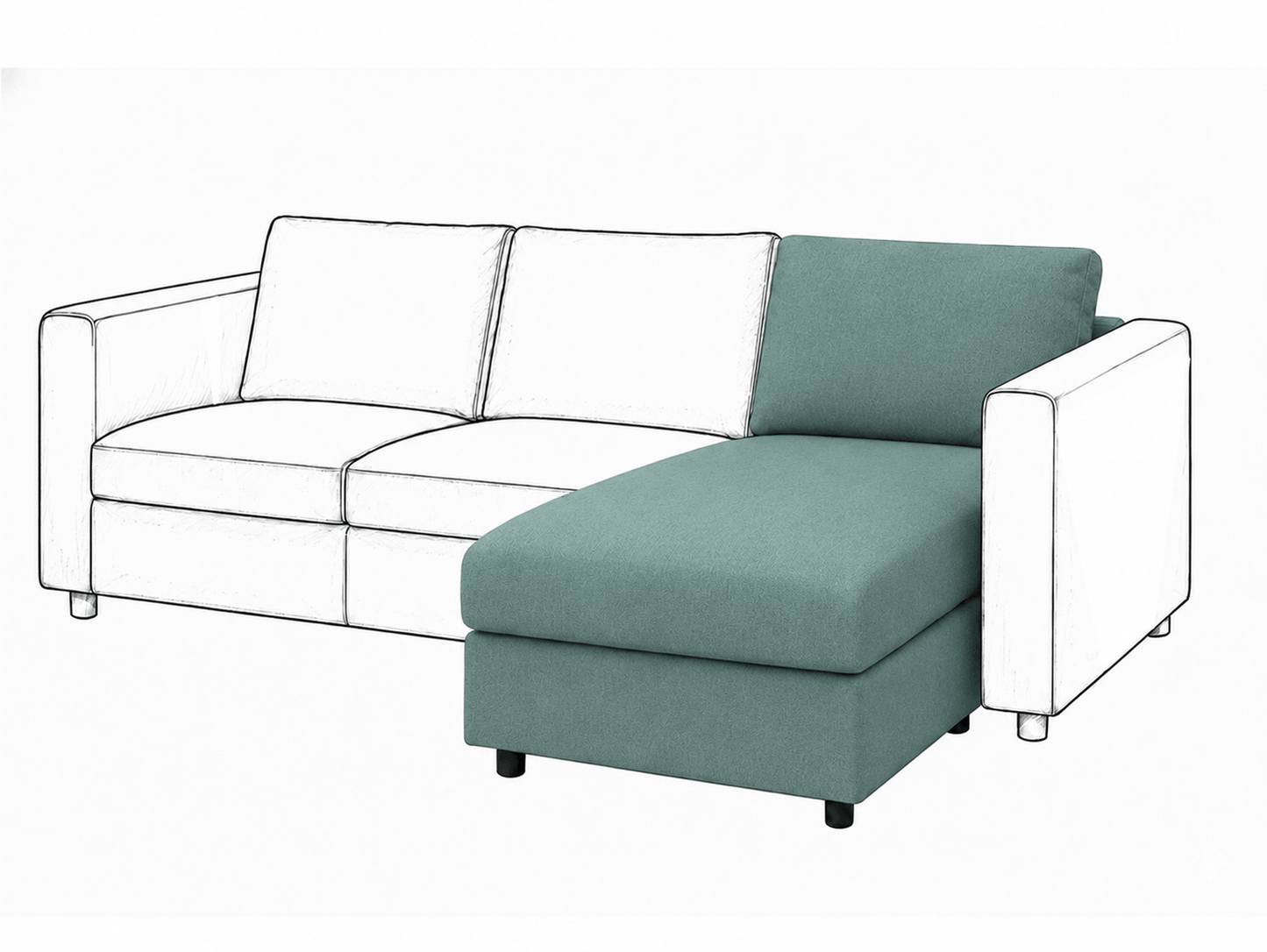 Ikea VIMLE Chaise Longue cover
