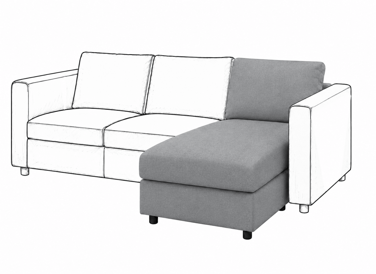 Ikea VIMLE Chaise Longue cover