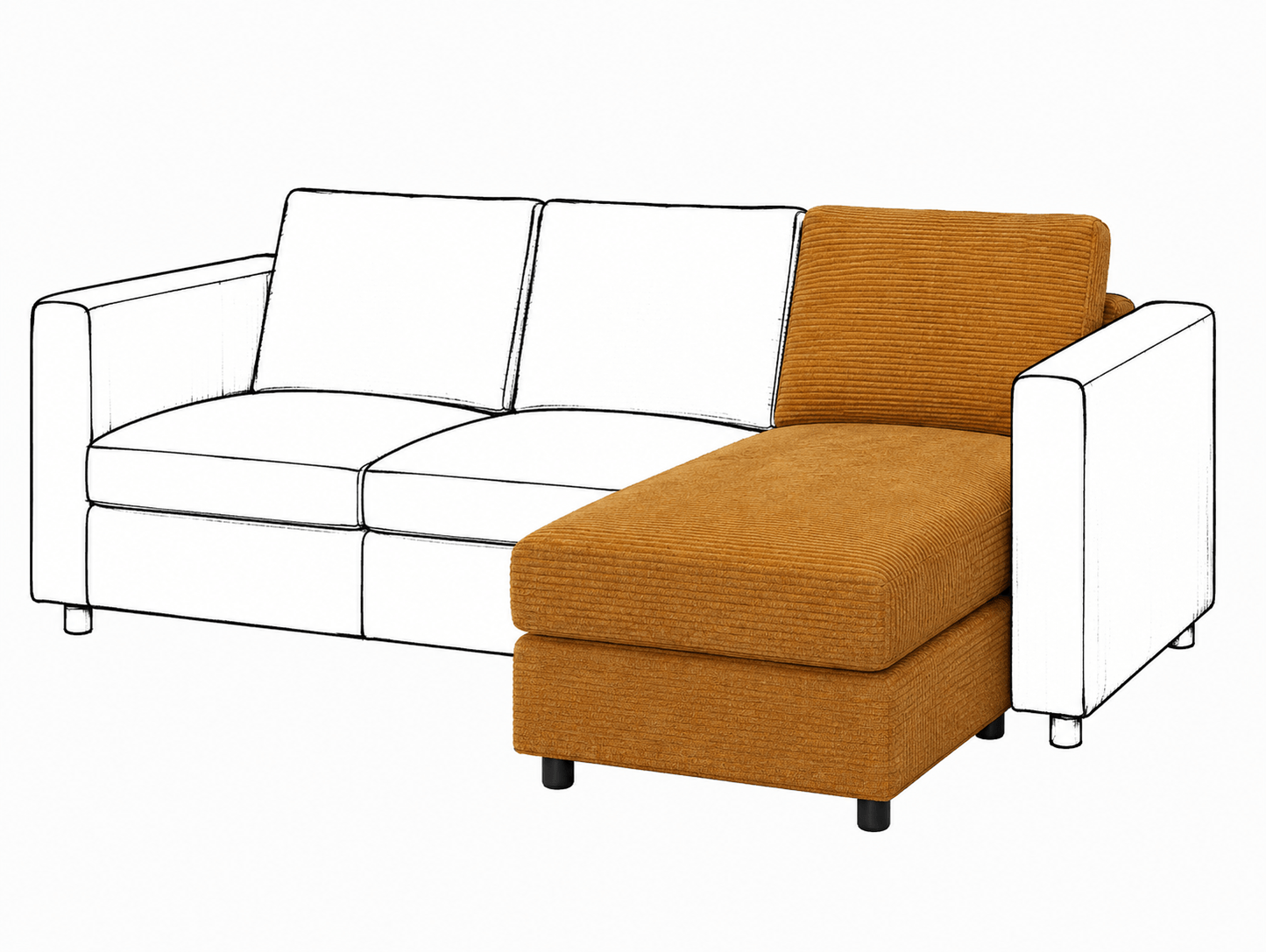 Ikea VIMLE Chaise Longue cover