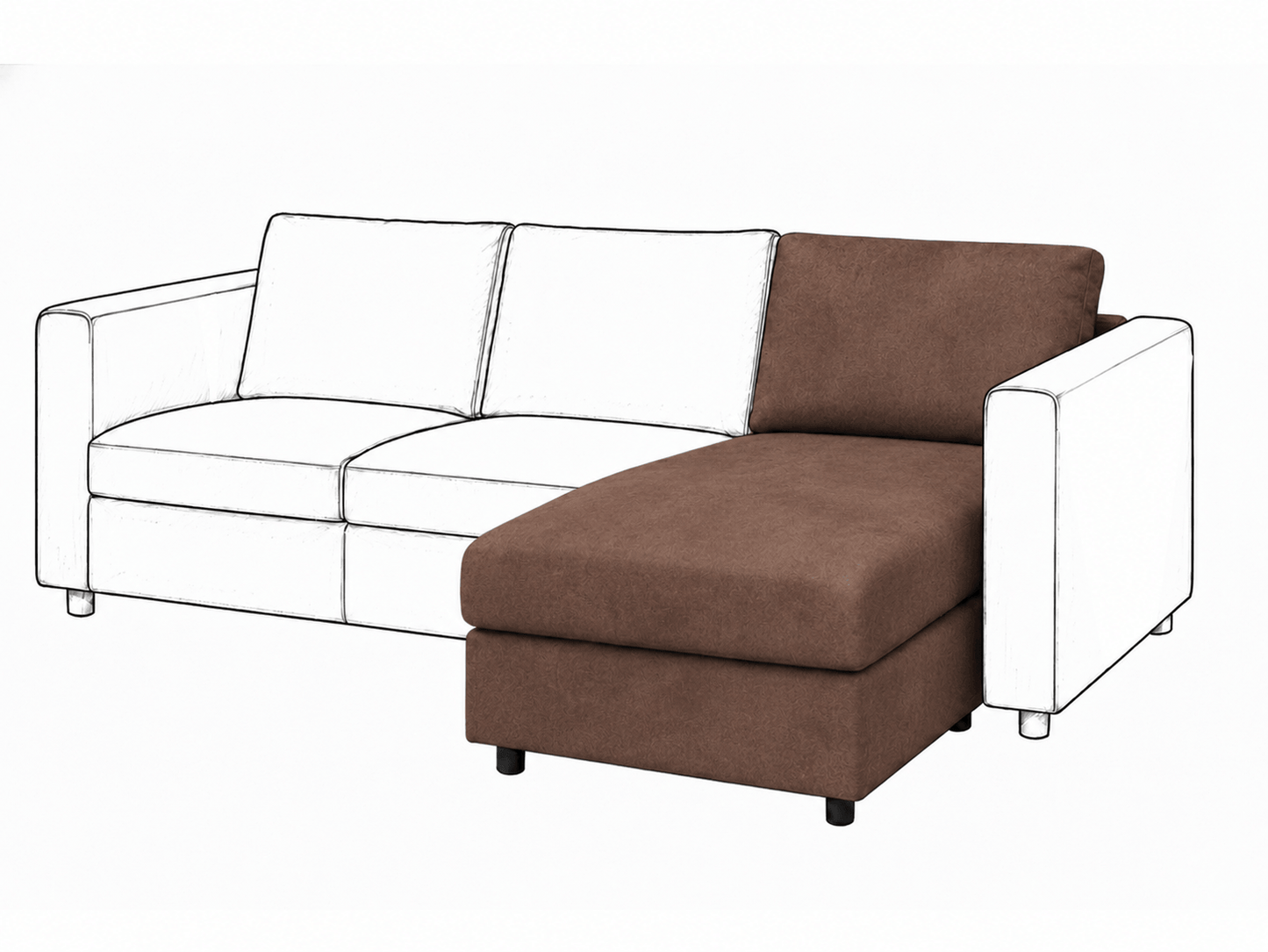 Ikea VIMLE Chaise Longue cover