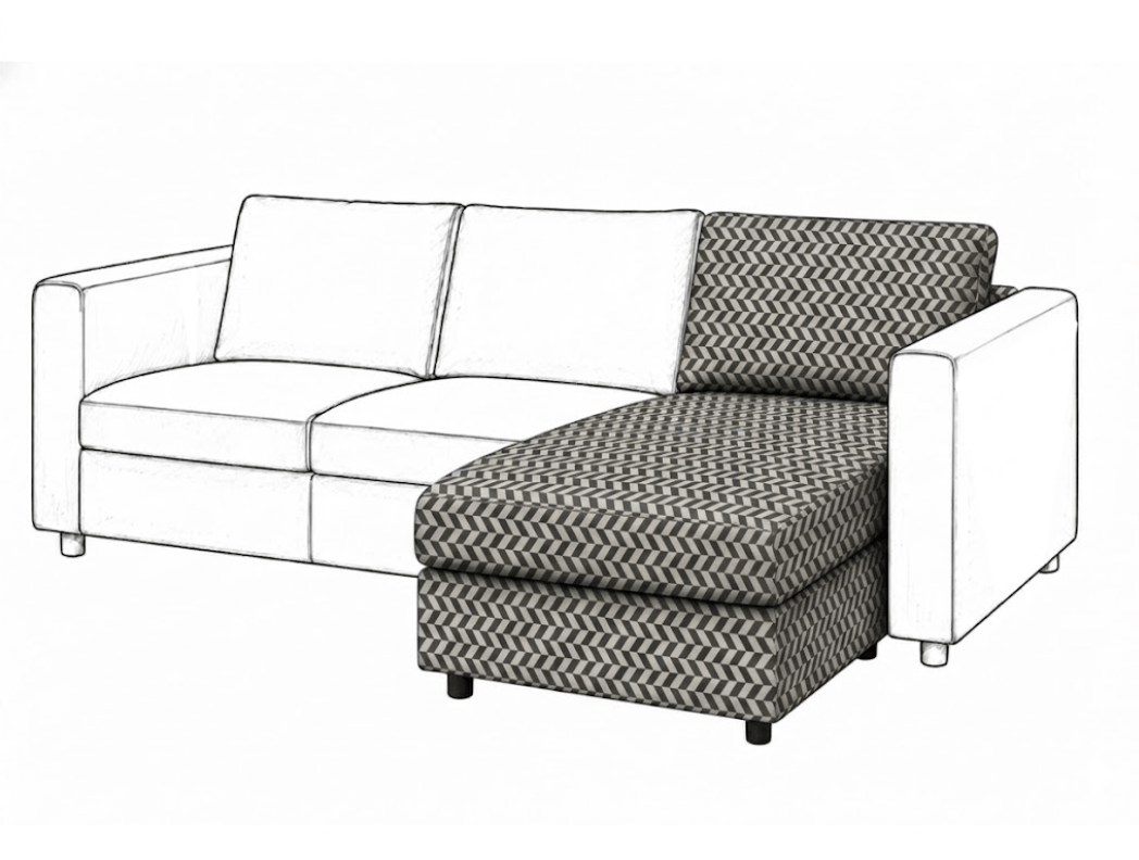 Ikea VIMLE Chaise Longue cover