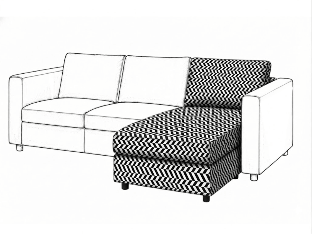 Ikea VIMLE Chaise Longue cover