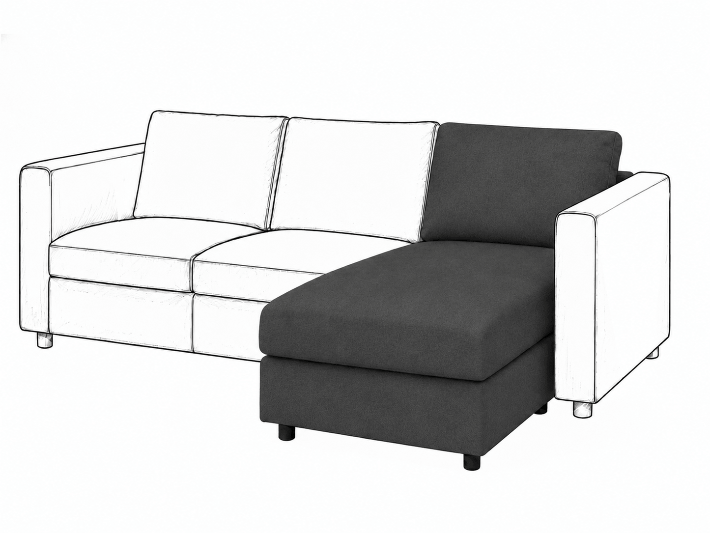 Ikea VIMLE Chaise Longue cover