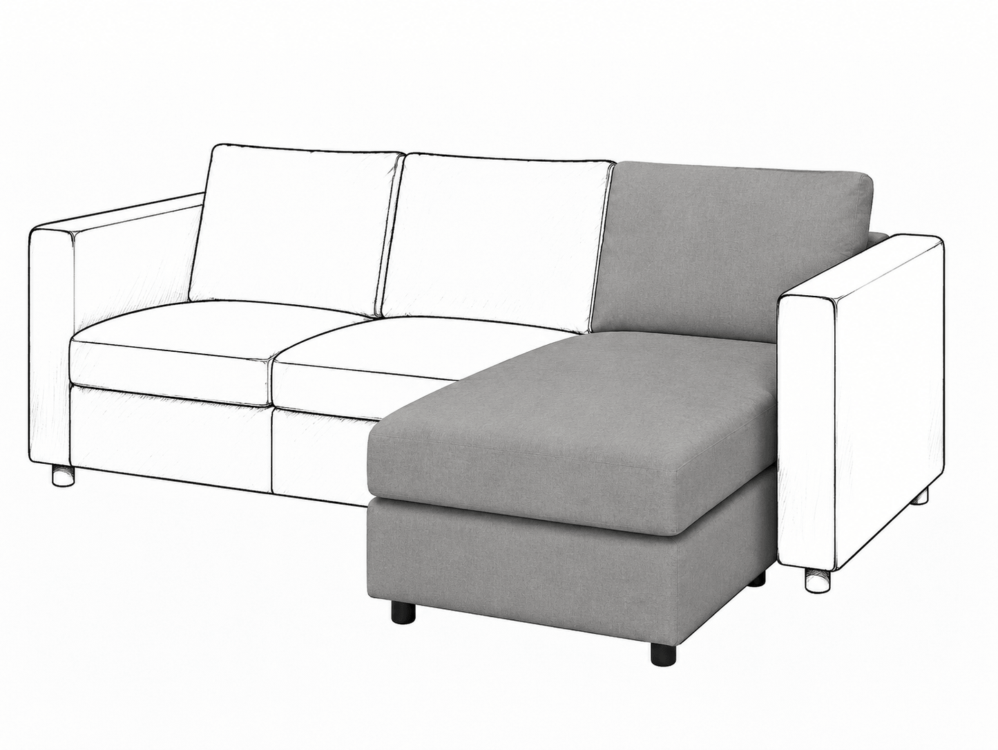 Ikea VIMLE Chaise Longue cover