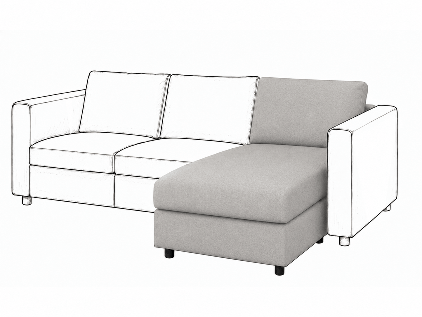 Ikea VIMLE Chaise Longue cover