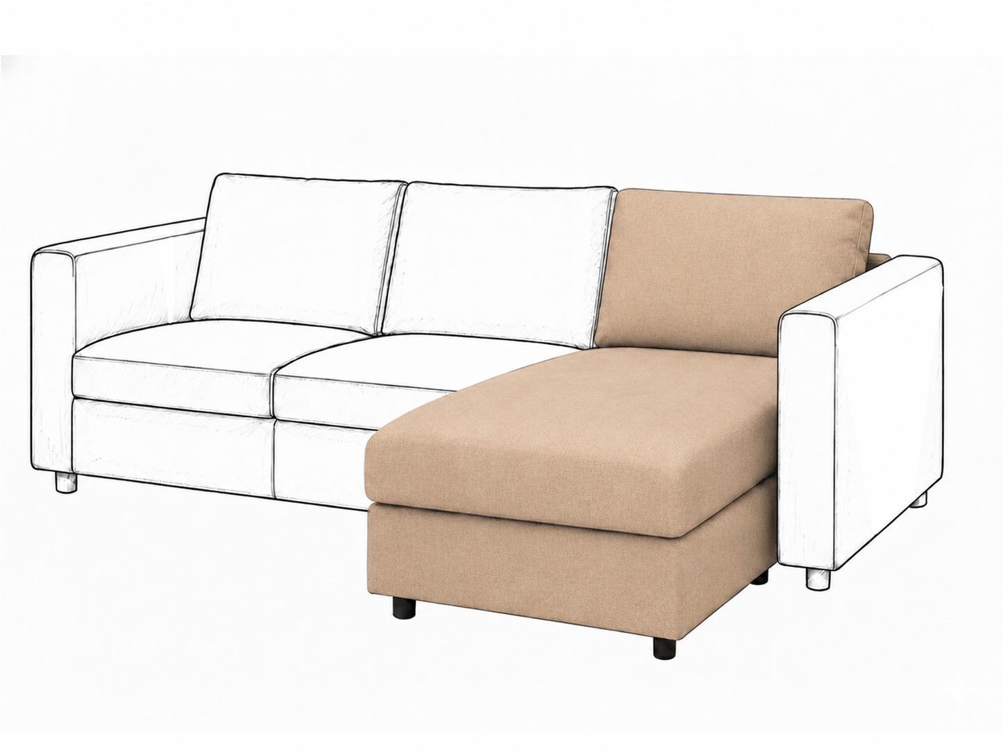 Ikea VIMLE Chaise Longue cover