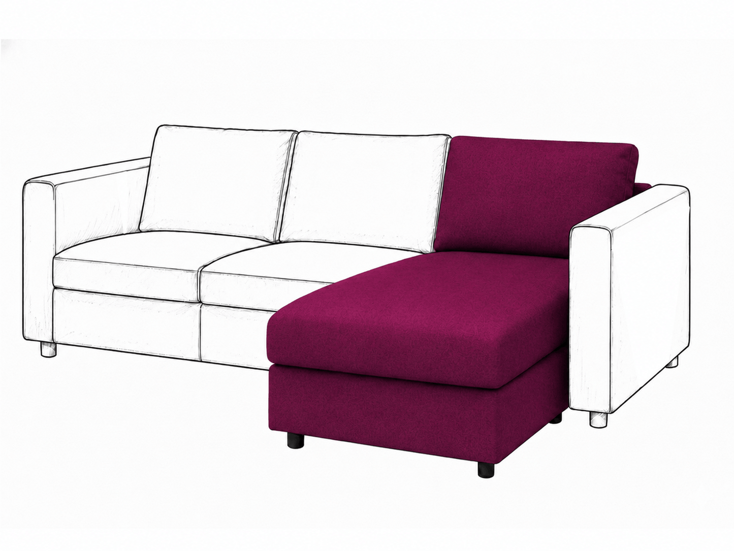 Ikea VIMLE Chaise Longue cover