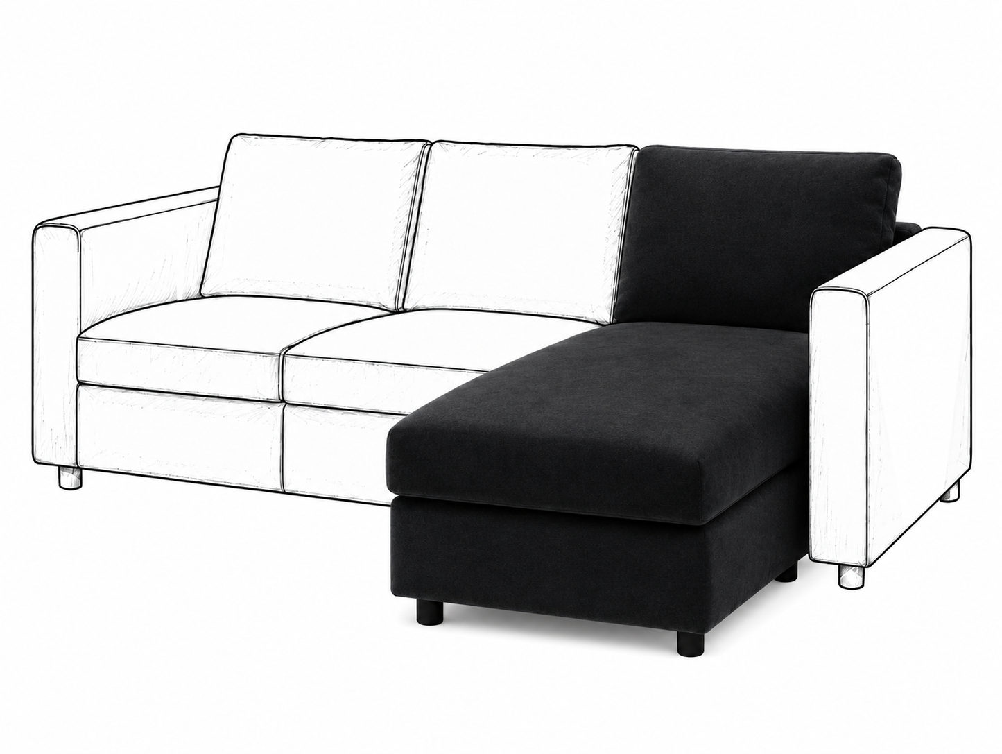Ikea VIMLE Chaise Longue cover