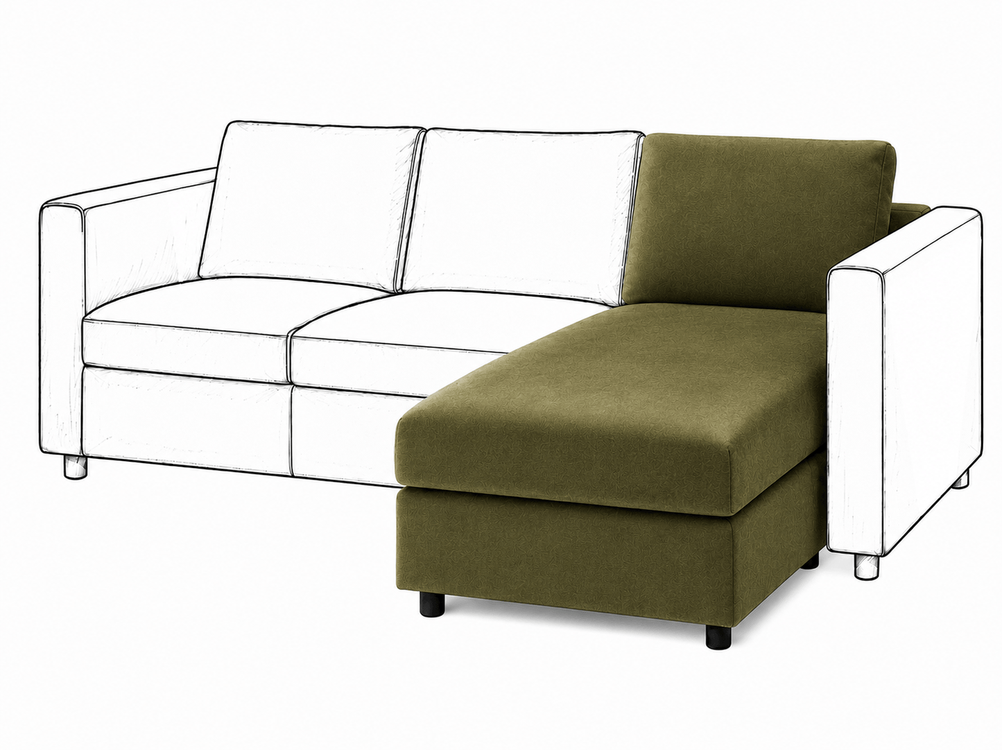 Ikea VIMLE Chaise Longue cover