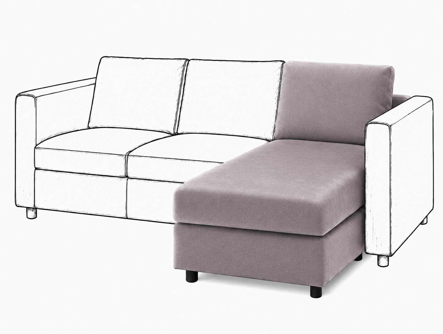 Ikea VIMLE Chaise Longue cover