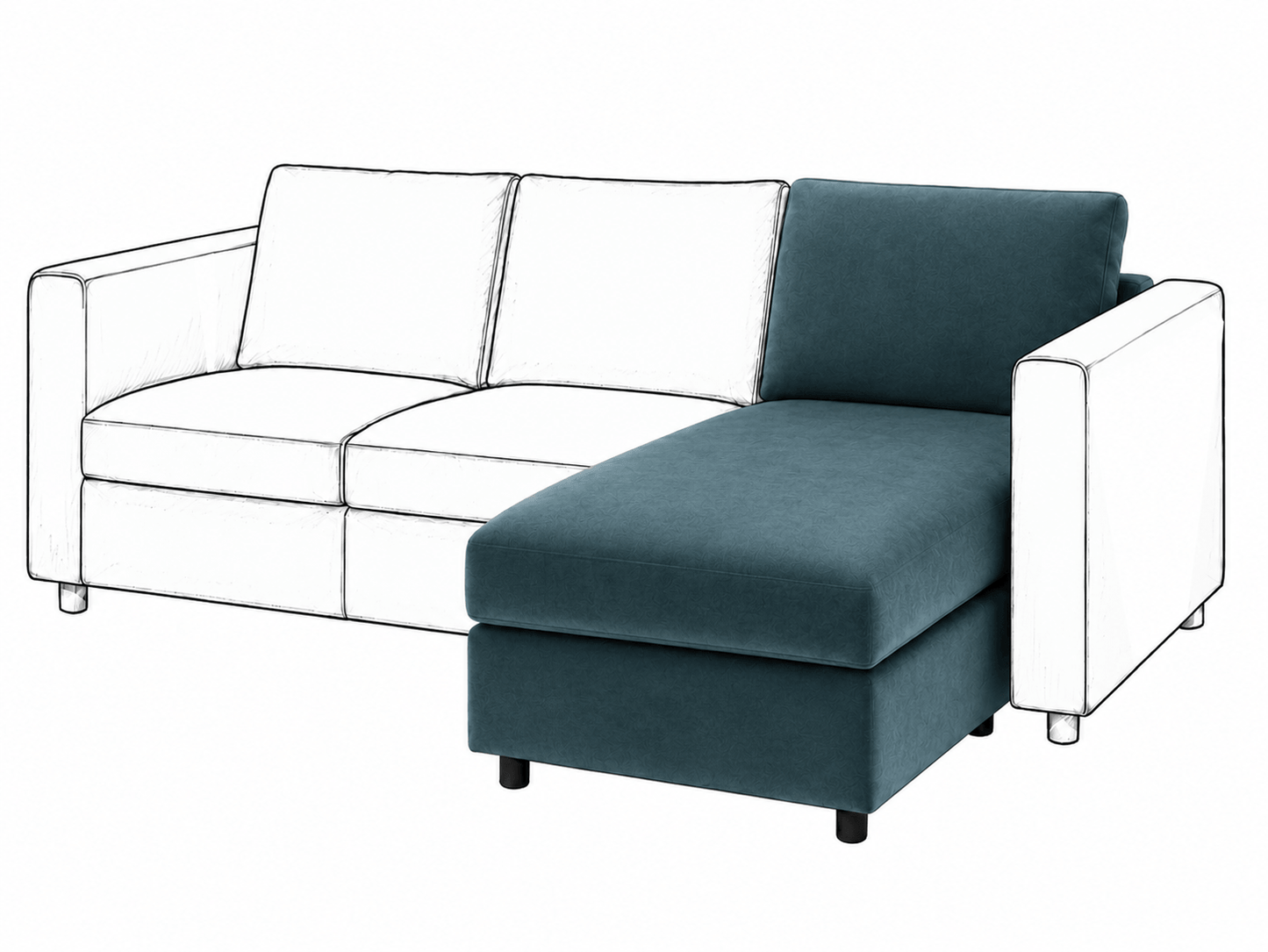 Ikea VIMLE Chaise Longue cover